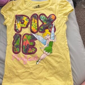 Disney Tinker Bell Yellow Kids T-Shirt